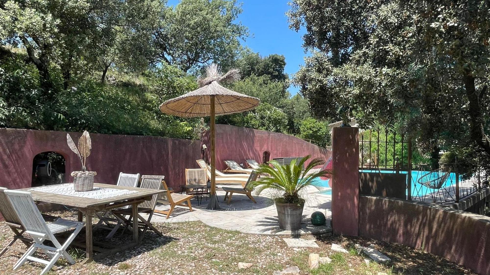 Jolie Annexe Du Mas Dans Le Coeur De La Garrigue Nimoise Villa Nimes Ngoại thất bức ảnh