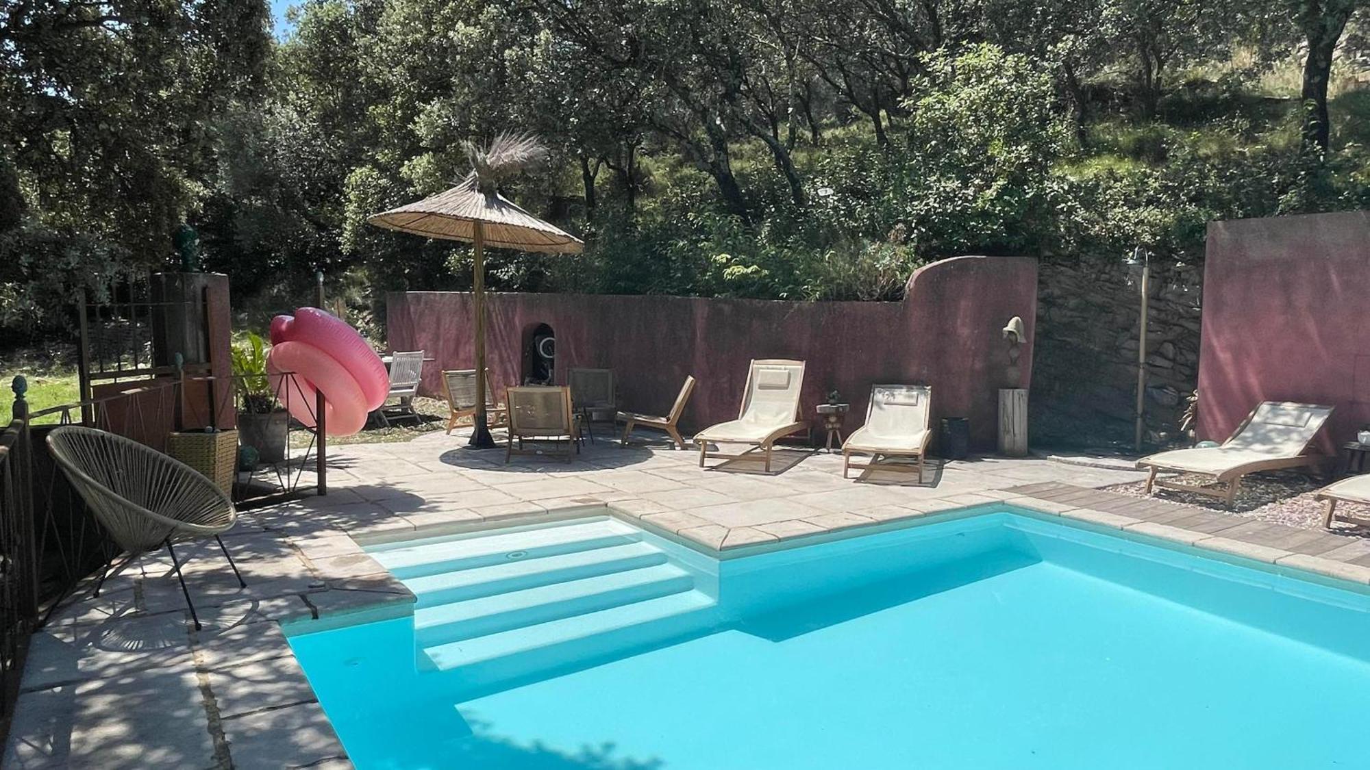 Jolie Annexe Du Mas Dans Le Coeur De La Garrigue Nimoise Villa Nimes Ngoại thất bức ảnh