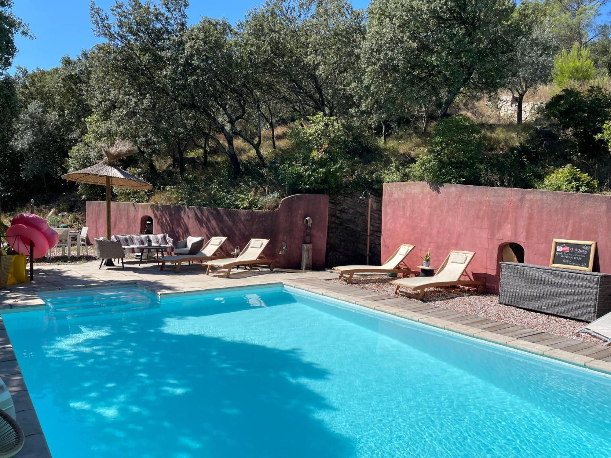 Jolie Annexe Du Mas Dans Le Coeur De La Garrigue Nimoise Villa Nimes Ngoại thất bức ảnh